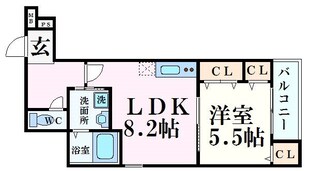 フジパレス甲子園口Ⅱ番館の物件間取画像